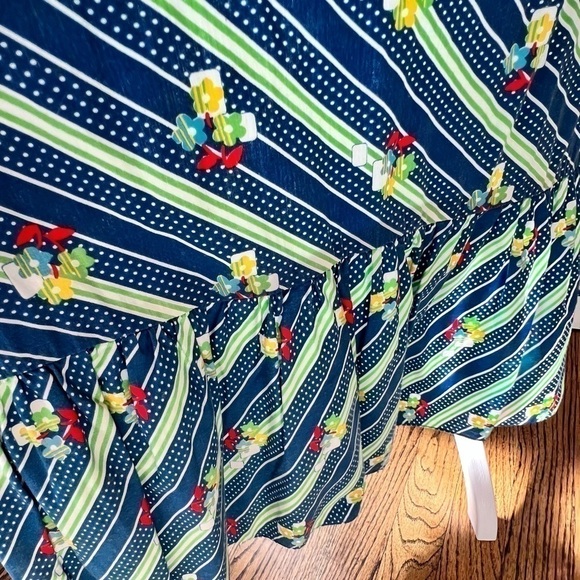 Vintage Sears Women’s 16 Boho Cottage Core Button Down Long Skirt Floral 70s USA - Picture 6 of 8